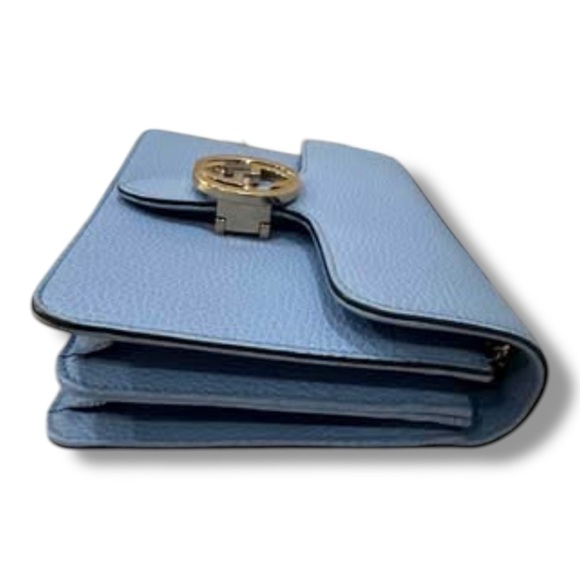 🔥FLASH SALE🔥✨💎GUCCI💎✨Pebbled leather Interlocking GG Crossbody w/Dustbag - Picture 5 of 12